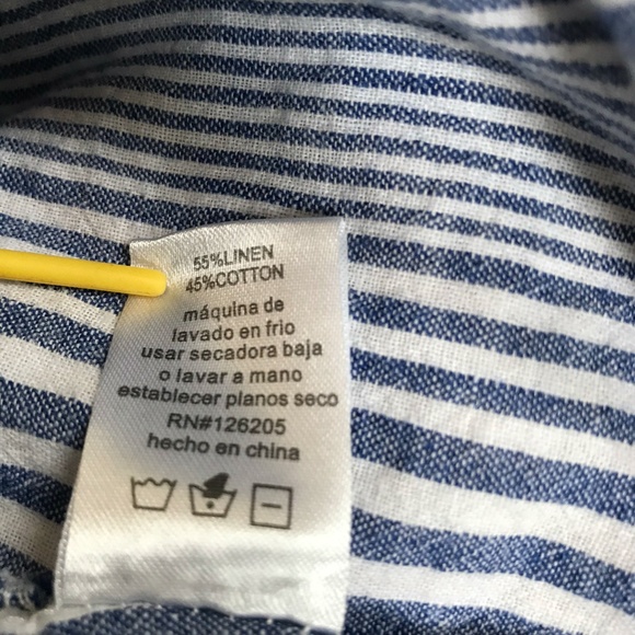 JUST LIVING STRIPED BUTTON DOWN - Picture 8 of 9